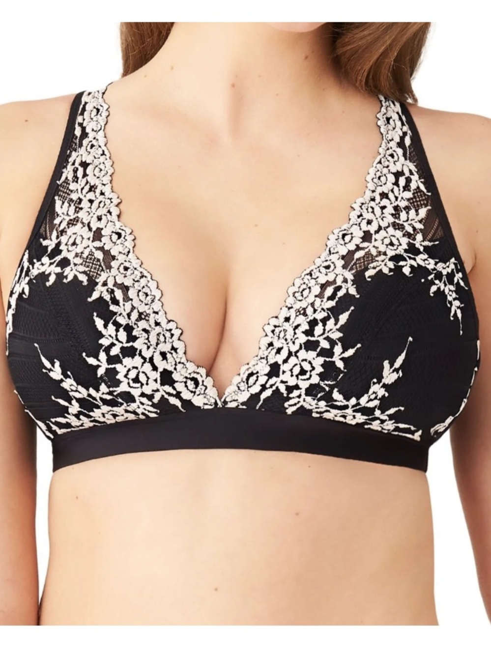 WACOAL 852191 Black Embrace Lace Wire Free Bra 36
